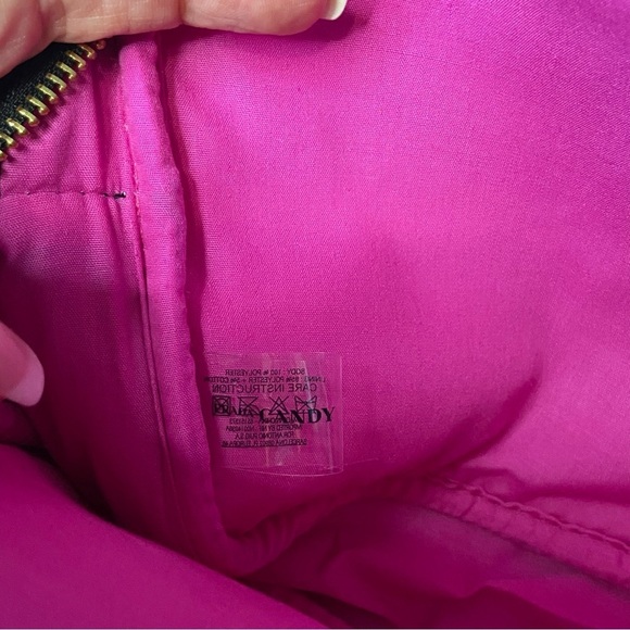 PRADA / Candy Pink & Black Cosmetic Bag - Picture 11 of 13